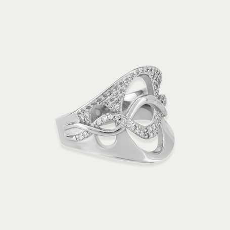 Sortija Plata Circonita Pebbles