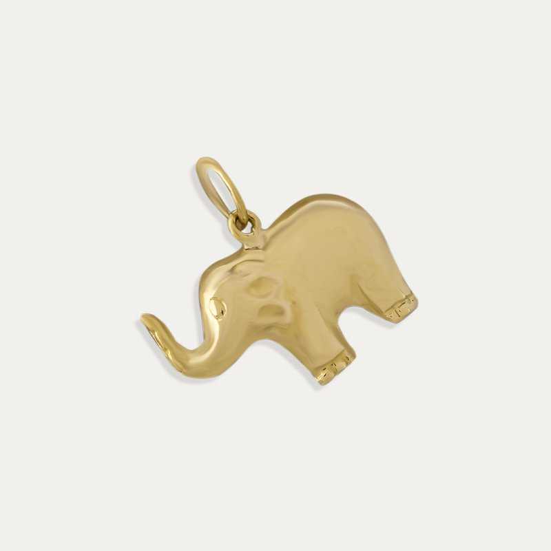 Colgante Oro Elefante Minimal
