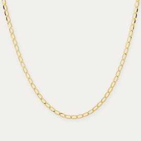 Cadena Oro Eslabón Fígaro Plano Cedrik