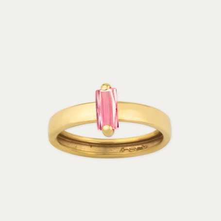 Anillo Oro 9k Piedra Color Affetto | Joyerías ARESSO