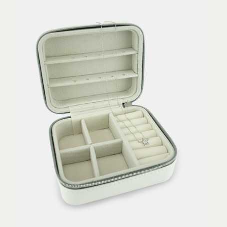 Collar Oro Blanco 9k Estrella Diamante Más Joyero