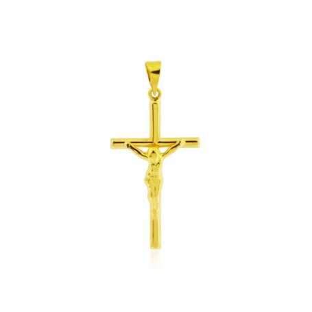 Colgante Cruz Oro 9k Cristo