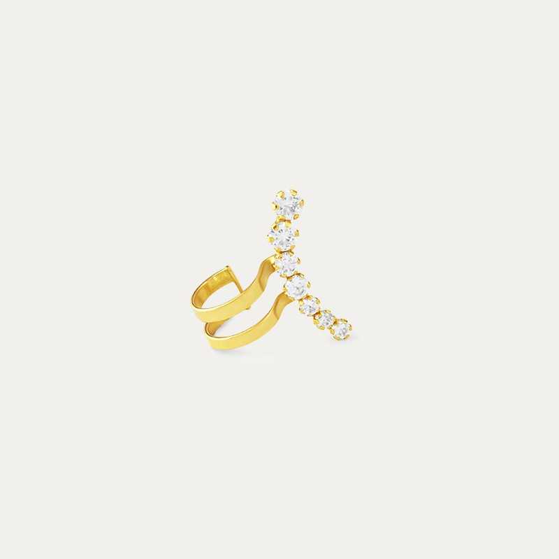 Pendiente Earcuff de Oro 18k Circonitas