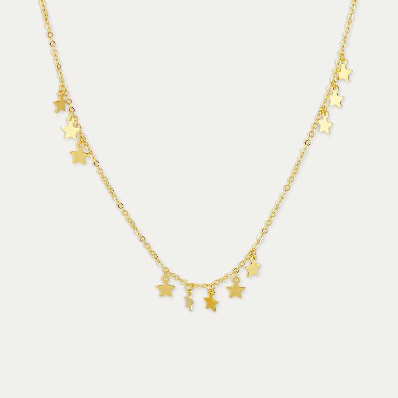 Collar Plata Dorada Little Stars