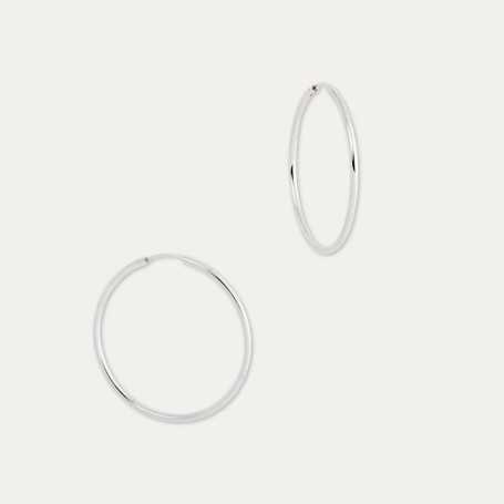 Pendientes Plata Aro Tubo Picton | Joyerías ARESSO - SIGLO XXI