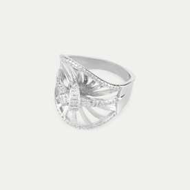 Anillo Plata Circonitas Bongani | OFERTA  Joyerías ARESSO - SIGLO XXI