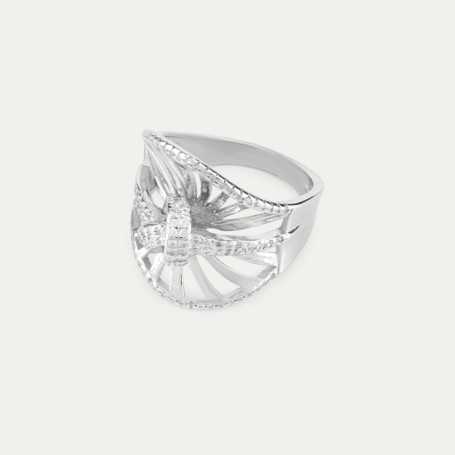 Anillo Plata Circonitas Bongani | OFERTA  Joyerías ARESSO - SIGLO XXI