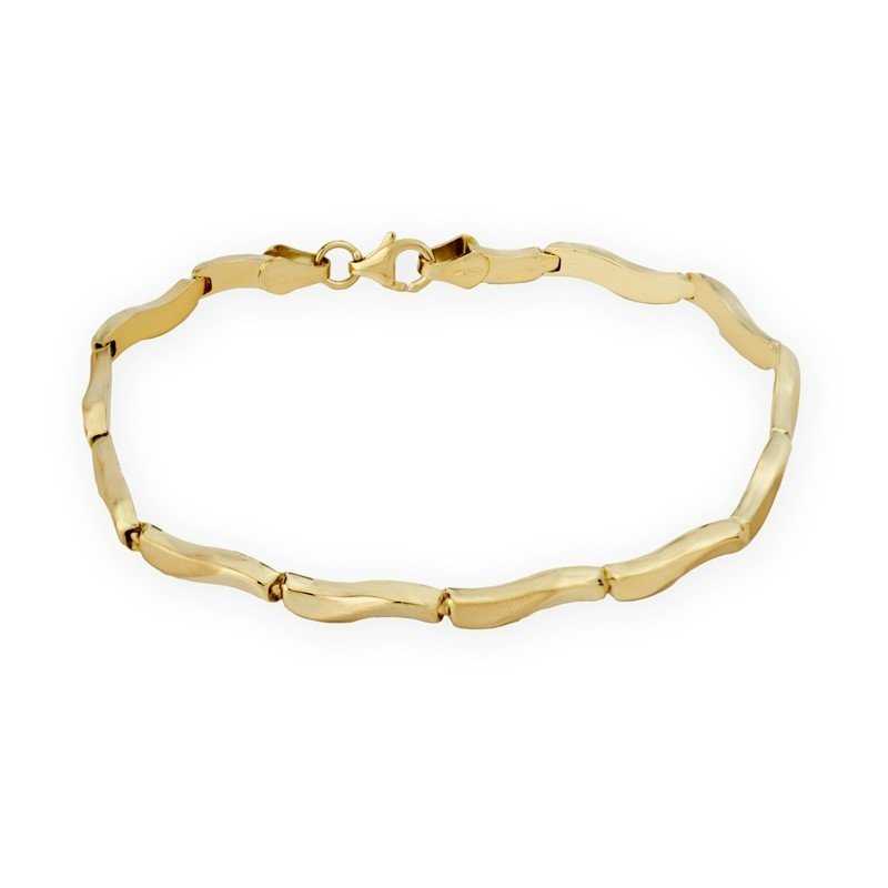 Pulsera Oro Brillo Mate Abstract