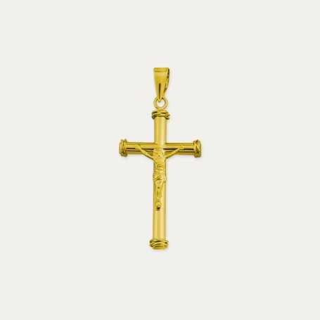 Colgante Oro 9k Cruz Cristo Bende