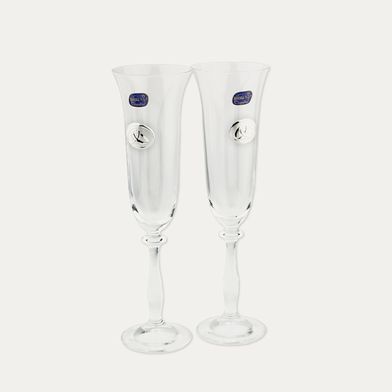 Set Copas Cristal Alianzas Boda Galaxy