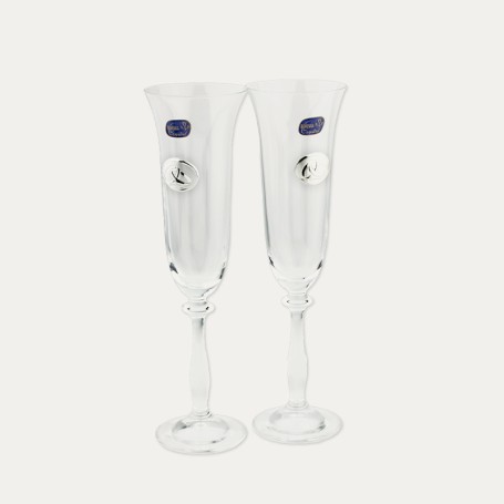 Set Copas Cristal Alianzas Boda Galaxy