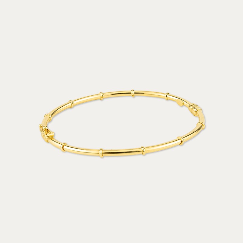 Pulsera Oro Media Caña Tubular Kefalonia