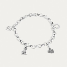 Pulsera Plata Símbolos Teruel Rolo
