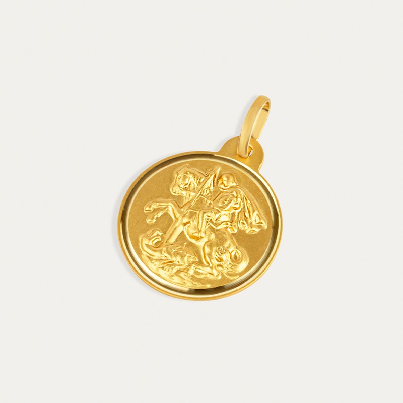 Medalla Oro San Jorge y Caballo 20mm Honor
