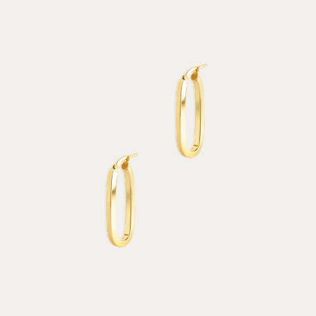 Pendientes Aro Plata Eslabón Kendall