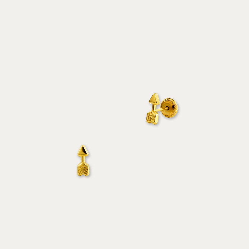 Pendientes Oro Flecha Chiavari