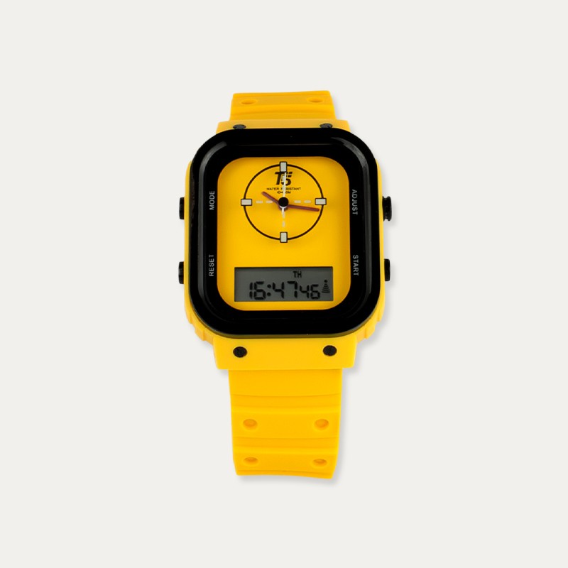 Reloj Analógico-Digital T5 Amarillo