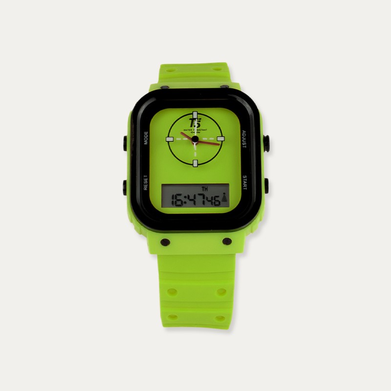 Reloj Analógico-Digital T5 Verde