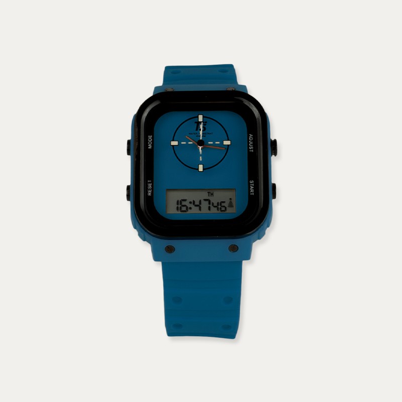 Reloj Analógico-Digital T5 Navy + Estuche