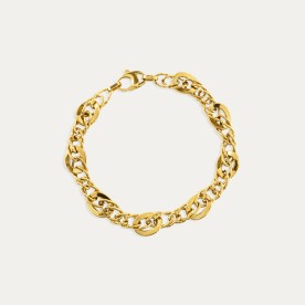 Pulsera Oro Eslabón Tetralink