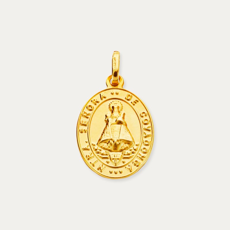 Medalla Virgen de Covadonga Oro 18k