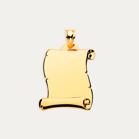 Chapa Pergamino Oro 18k Liso Evergem