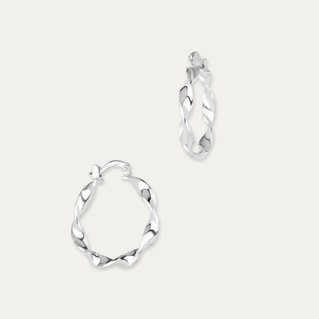 Pendiente de Plata Aro Retorcido Jules