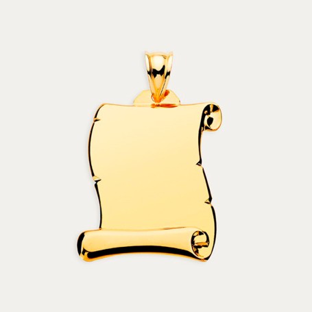 Chapa Pergamino Oro 18k Dancer