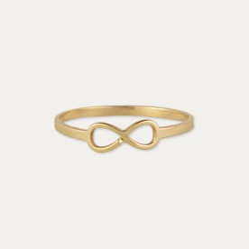 Anillo Oro 9k Infinito Brillo Boundless