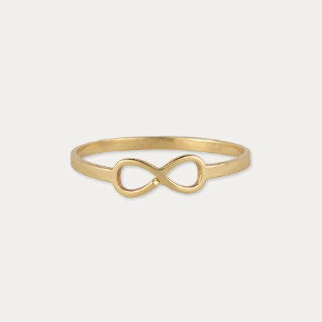 Anillo Oro 9k Infinito Brillo Boundless