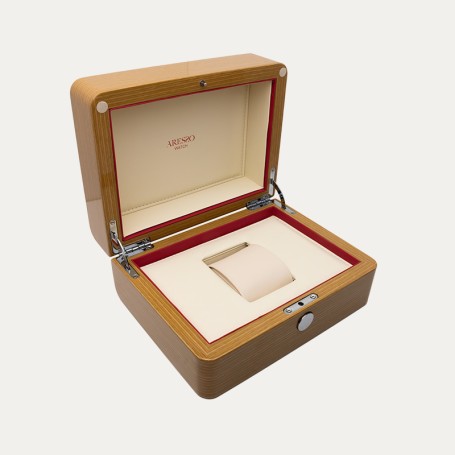 Reloj Acero Dorado Hombre Regalo Caja Lujo Fusión