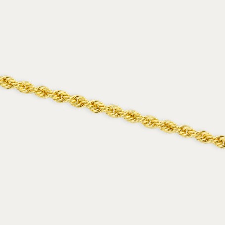 Pulsera de Cordón de Oro 9K