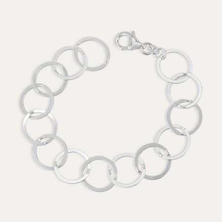 Pulsera Plata Cadena Circles And Circles