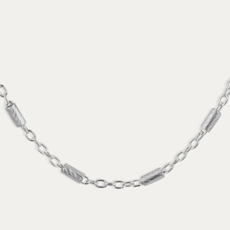 Collar Plata Mini Barras Habana