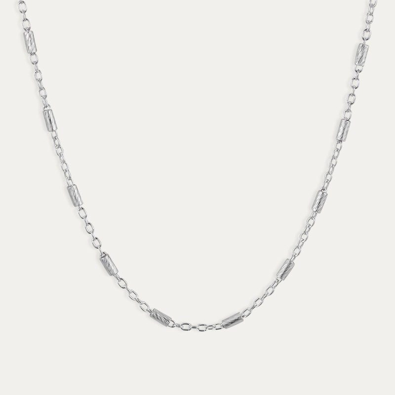 Collar Plata Mini Barras Habana