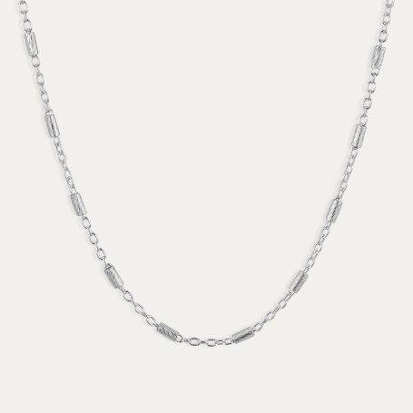 Collar Plata Mini Barras Habana
