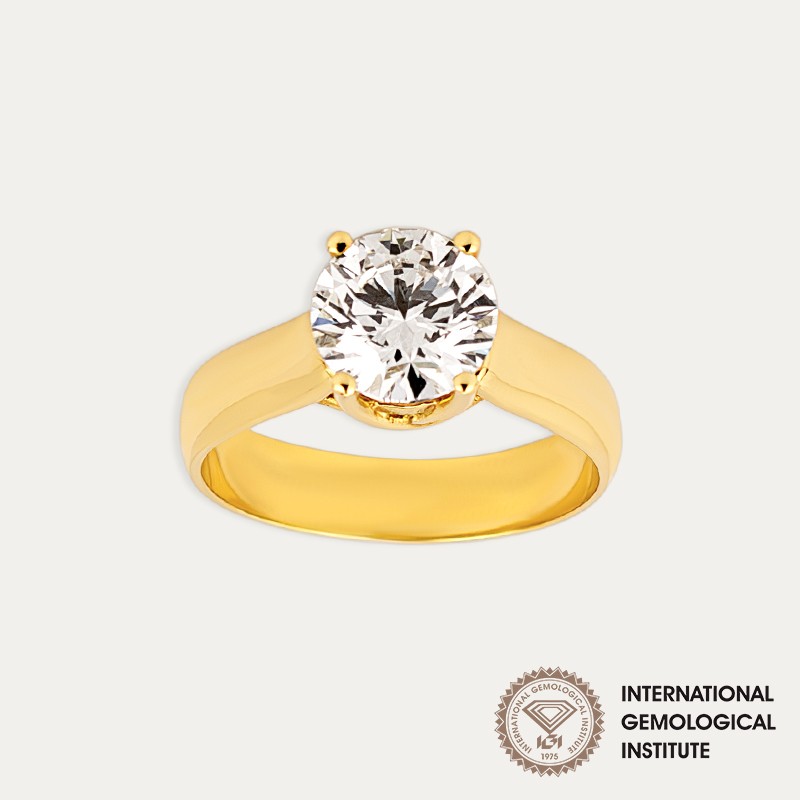 Solitario Oro 9k Brillante 2cts IGI Sunny Zoom