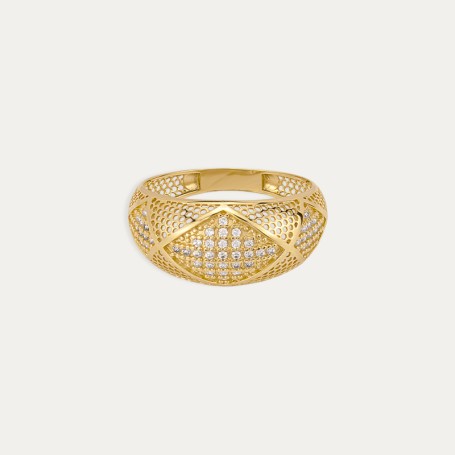 Anillo Oro Circonitas Senterada Zoom