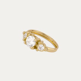 Anillo Oro Circonitas Martinet Perfil