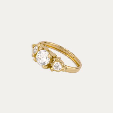 Anillo Oro Circonitas Martinet Perfil