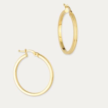 Pendientes Oro Aro Liso Hali