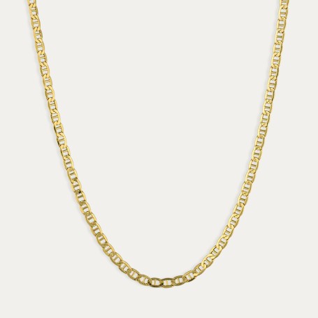 Cadena Oro Eslabón Ancla Relica