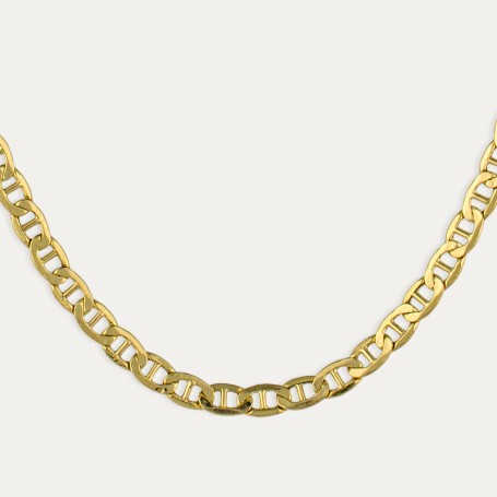 Cadena Oro Eslabón Ancla Relica