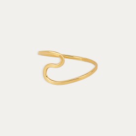 Anillo Oro Molten Wave