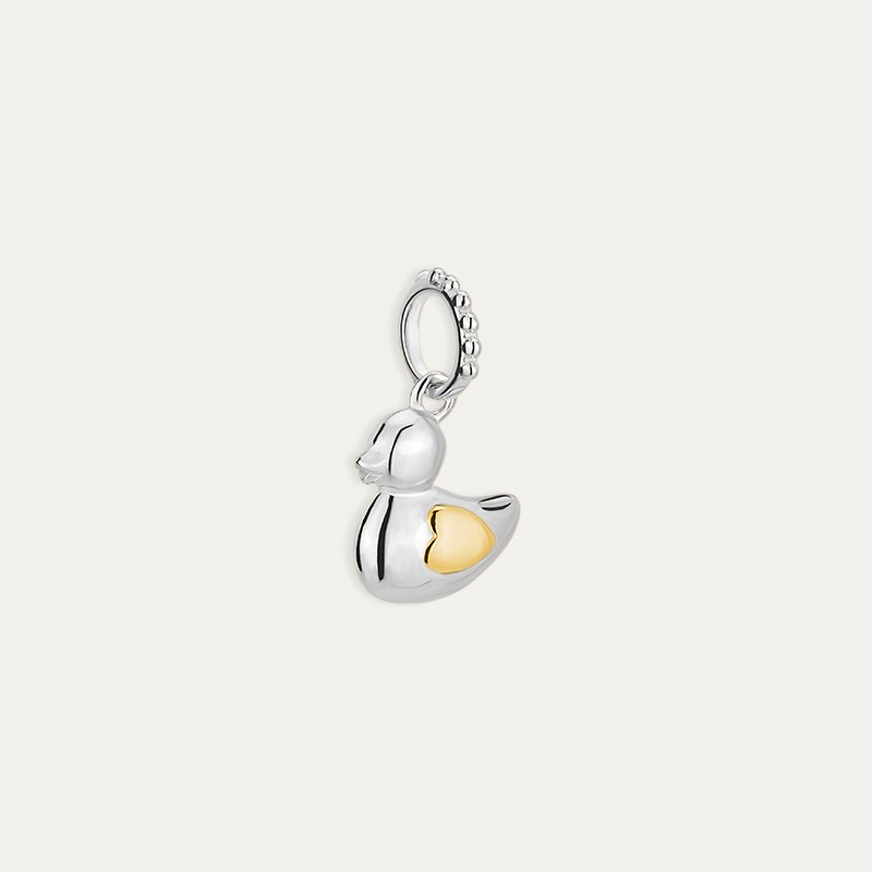 Colgante Plata Patito Familia
