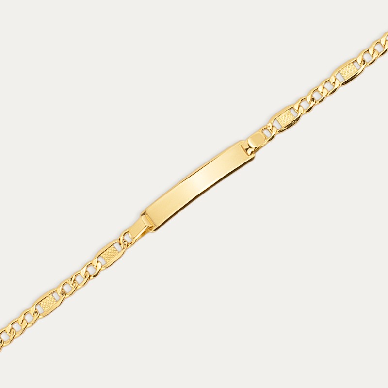 Pulsera Oro Chapa Brillo Mate Macius Zoom