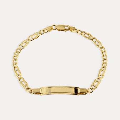 Pulsera Oro Chapa Combinado Violette