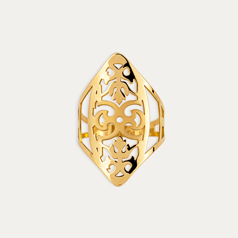 Anillo Lanzadera Oro Cenefa Tavira