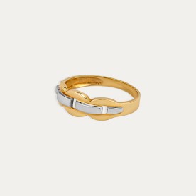 Anillo Oro Bicolor Helix