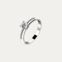 Anillo Oro Blanco Brillantes Pure Lustra